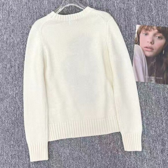 Polo Ralph Lauren White sweater with bear pattern - Picture 3 of 12